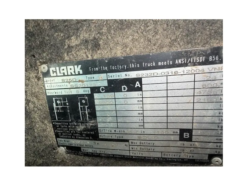 CLARK S25D