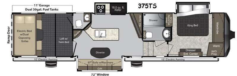 2015 Keystone Rv Raptor 375TS in fremont OH