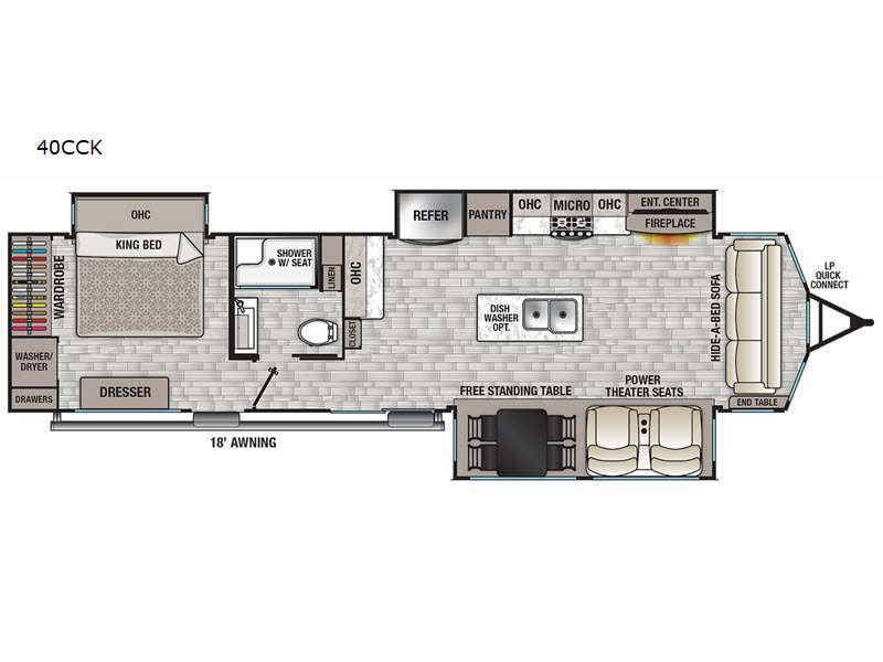 2022 Forest River Rv Cedar Creek Cottage 40CCK in dallas PA