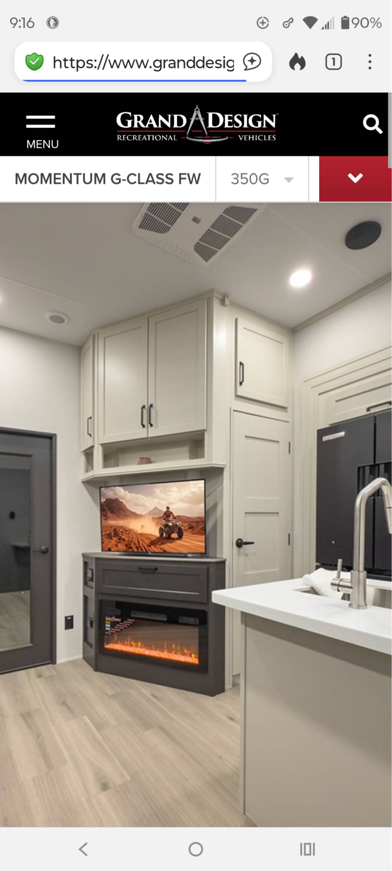A photo of this 2025 Grand Design MOMENTUM G-CLASS 350G