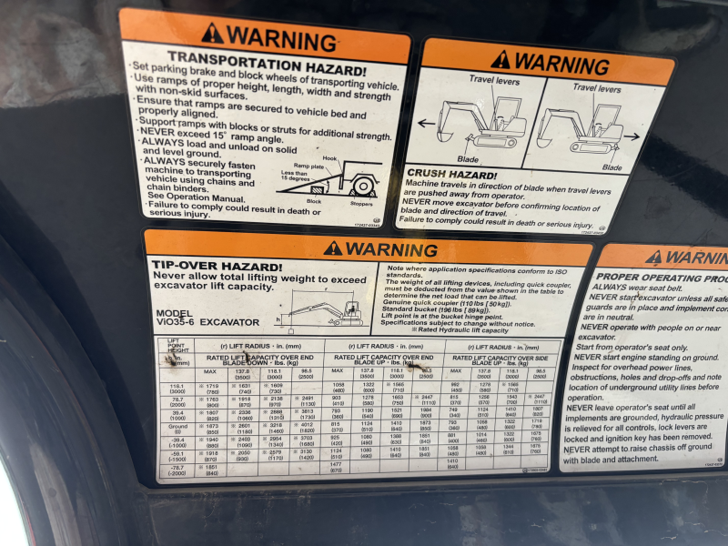 2019 YANMAR VIO35-6