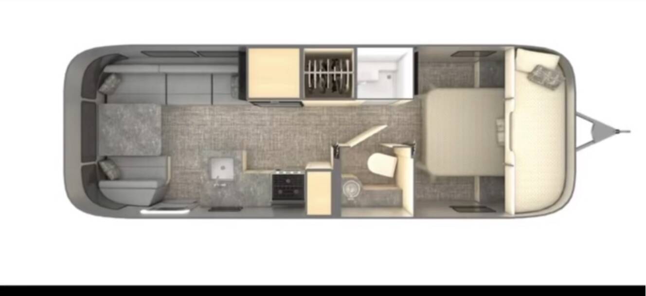 A photo of this 2022 Airstream FLYING CLOUD 27FB QUEEN