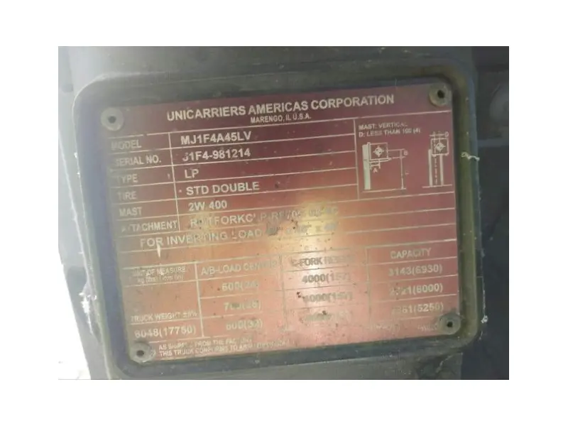 2023 Uni Carrier MJ1F4A45LV
