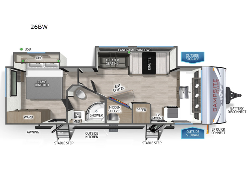 2025 Forest River Rv Campsite Ultra 26BW in loganville GA