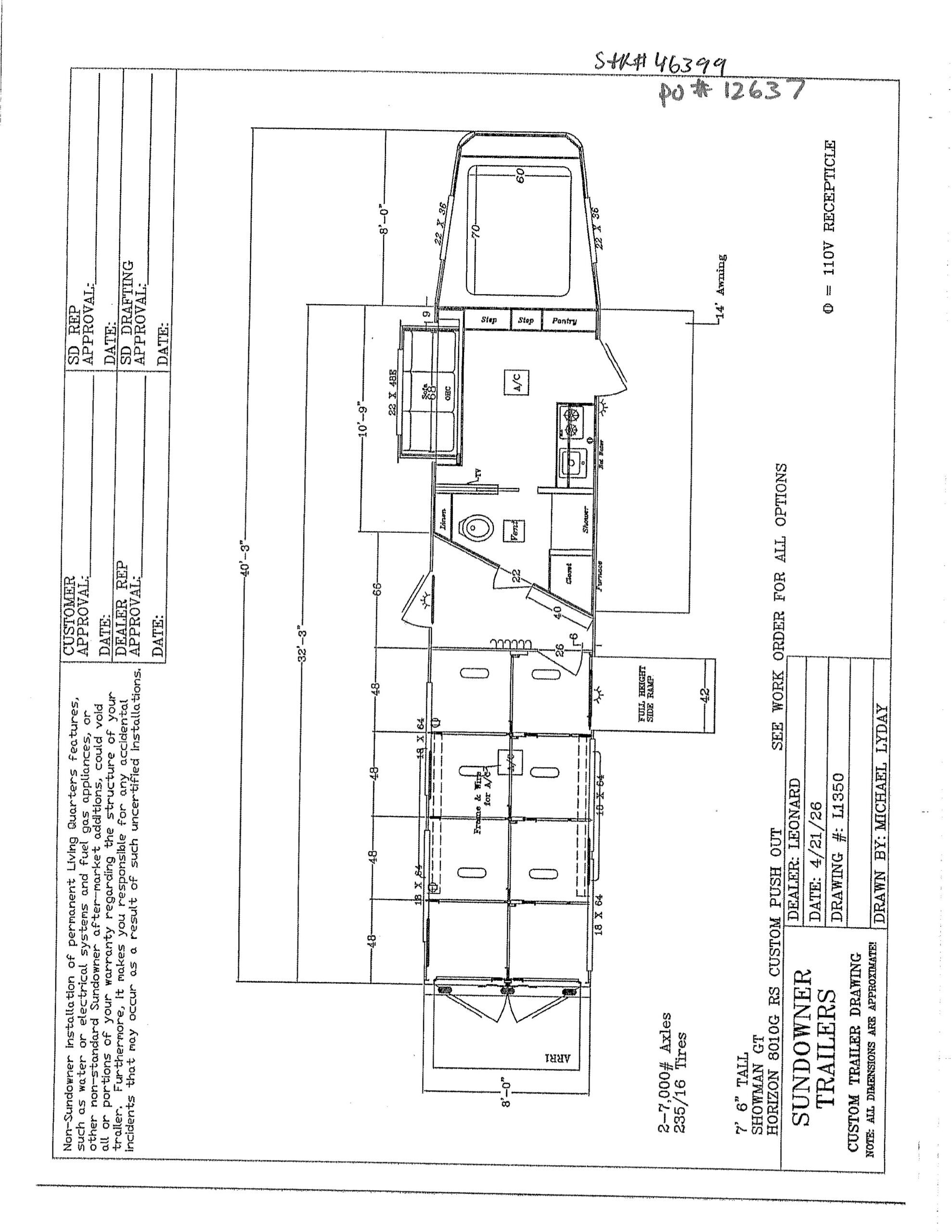 2027 SUNDOWNER SHOWMAN GT 8 PEN HORIZON 8010G SLIDE in North Jackson, OH