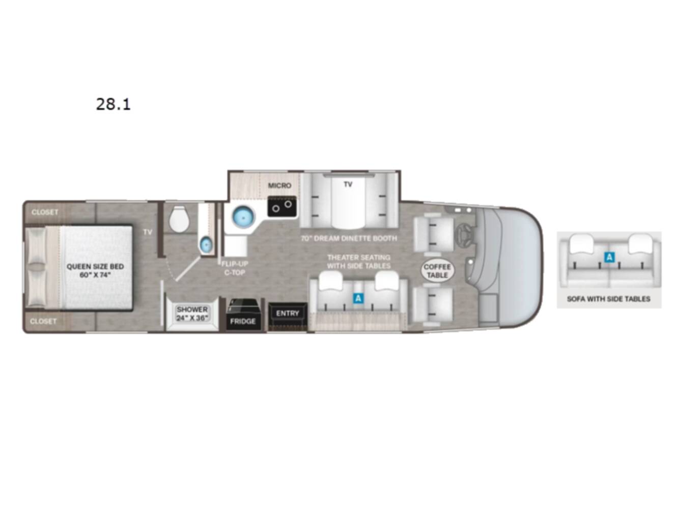A photo of this 2027 Thor Motor Coach Axis 28.1