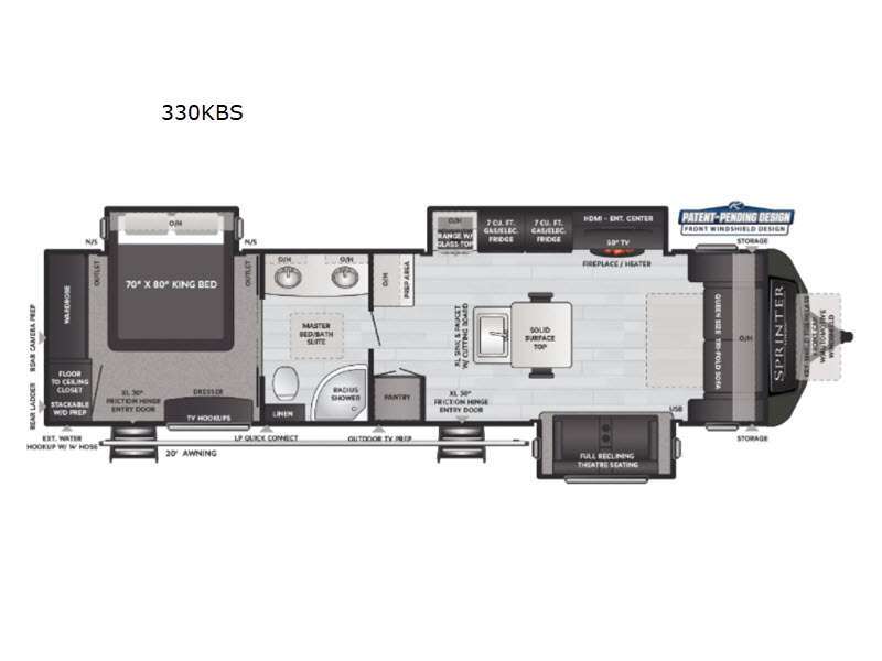 2021 Keystone Rv Sprinter Limited 330KBS in butte MT