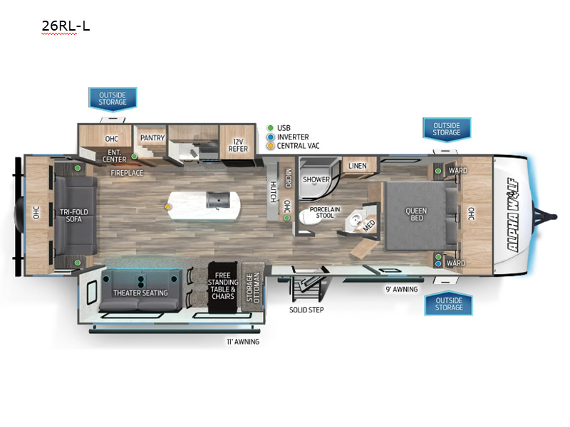 2024 Forest River Rv Cherokee Alpha Wolf 26RL-L in franklinville NC