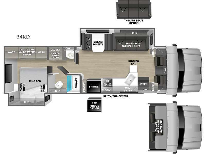 A photo of this 2027 Dynamax DX3 34KD