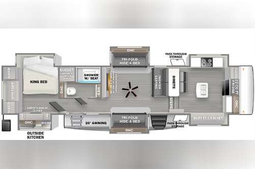2022 Forest River SANDPIPER LUXURY 38FKOK in spring hill KS