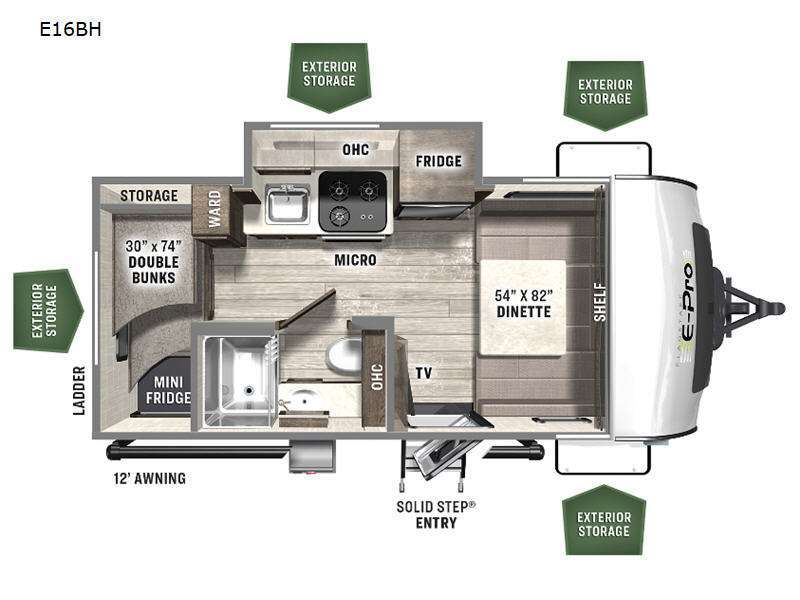 2022 Forest River Rv Flagstaff E-Pro E16BH in thurmont MD