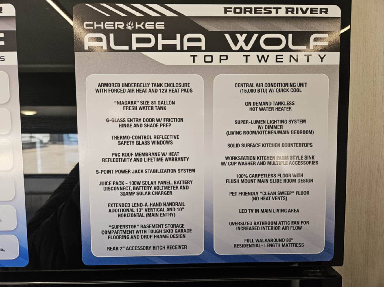 A photo of this 2026 Forest River Cherokee Alpha Wolf 29TB