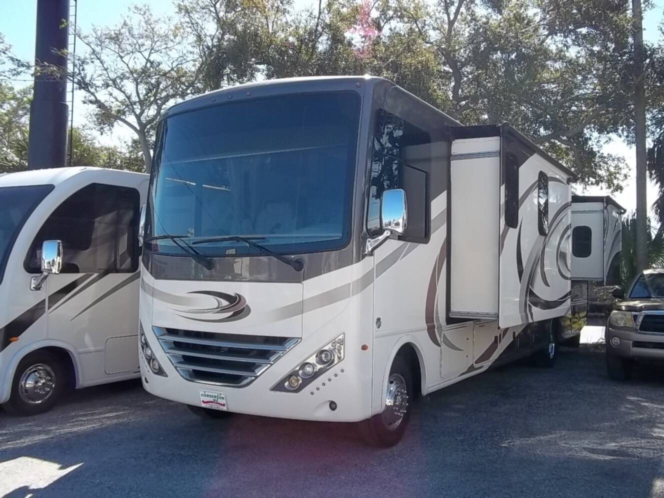 A photo of this 2018 Thor Motor Coach Hurricane 34P