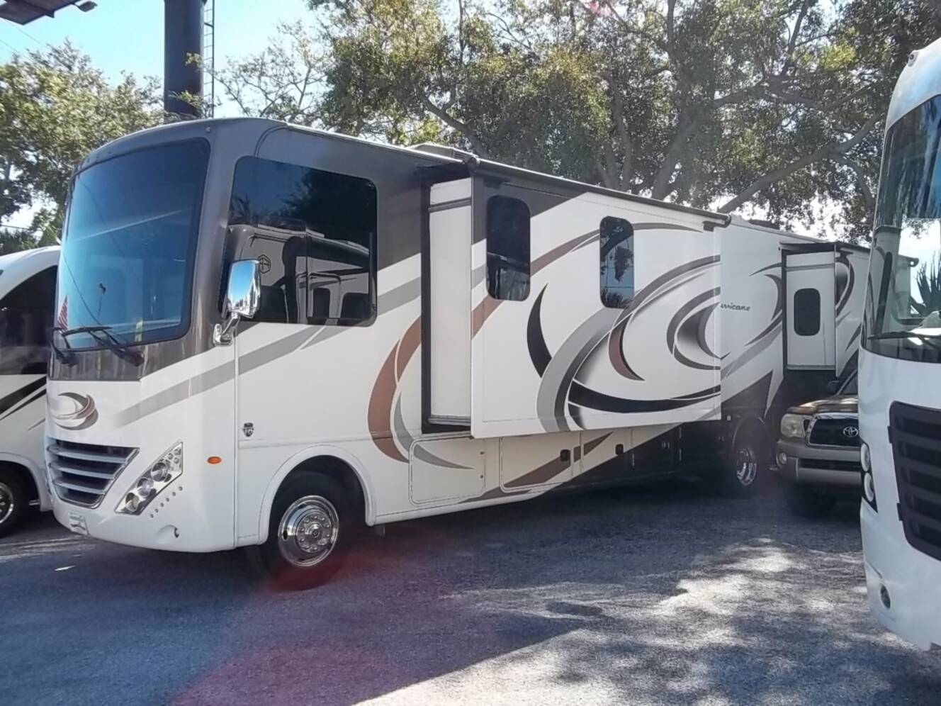 A photo of this 2018 Thor Motor Coach Hurricane 34P