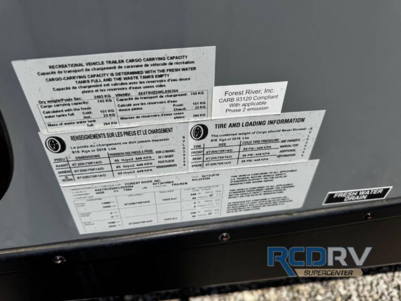 A photo of this 2019 Forest River Rv Surveyor 243RBS