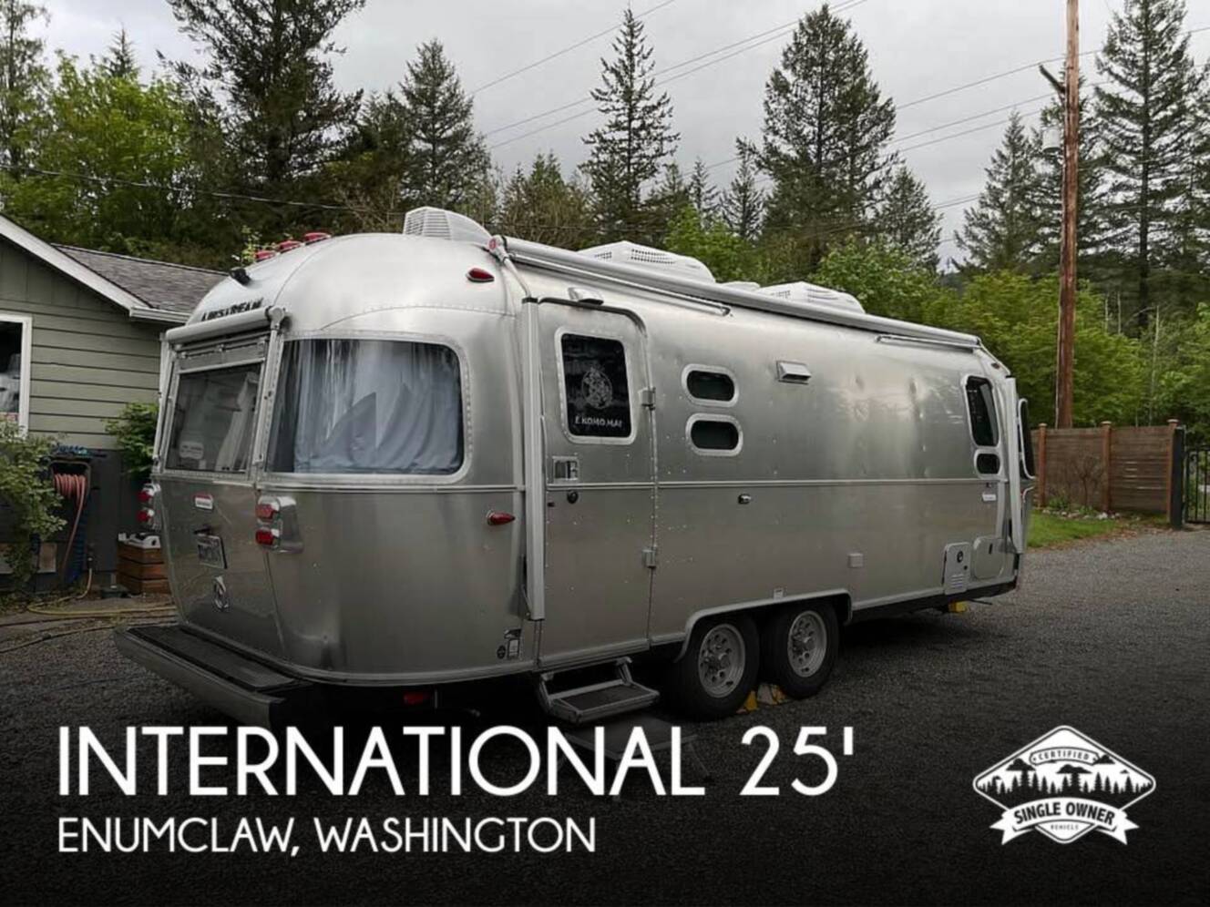 A photo of this 2021 Airstream International 25FB Twin Rear Hatch