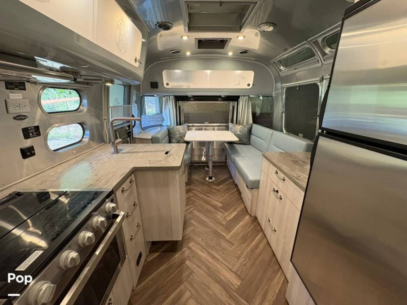 A photo of this 2021 Airstream International 25FB Twin Rear Hatch