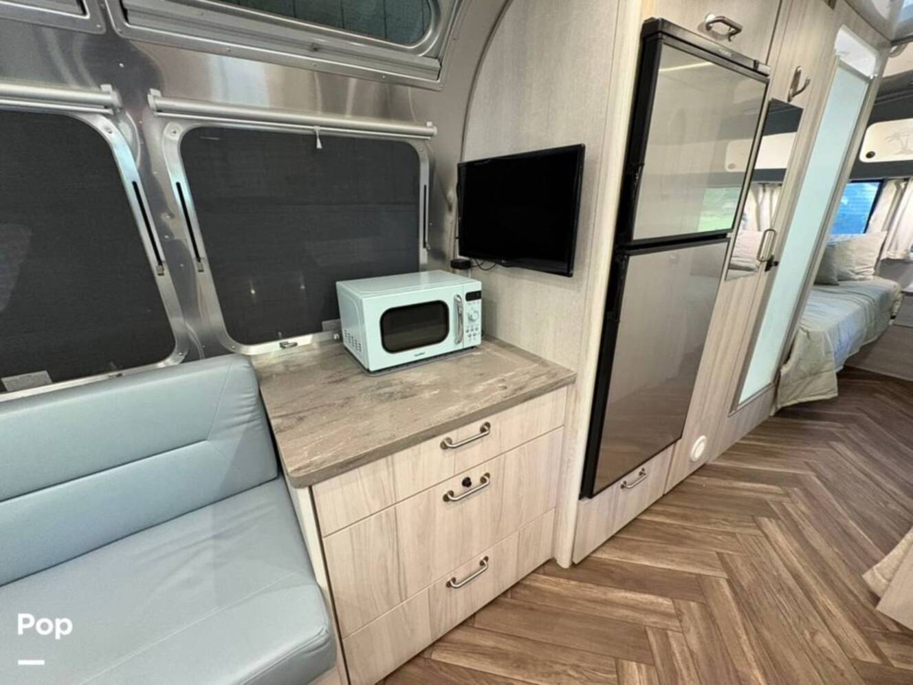 A photo of this 2021 Airstream International 25FB Twin Rear Hatch