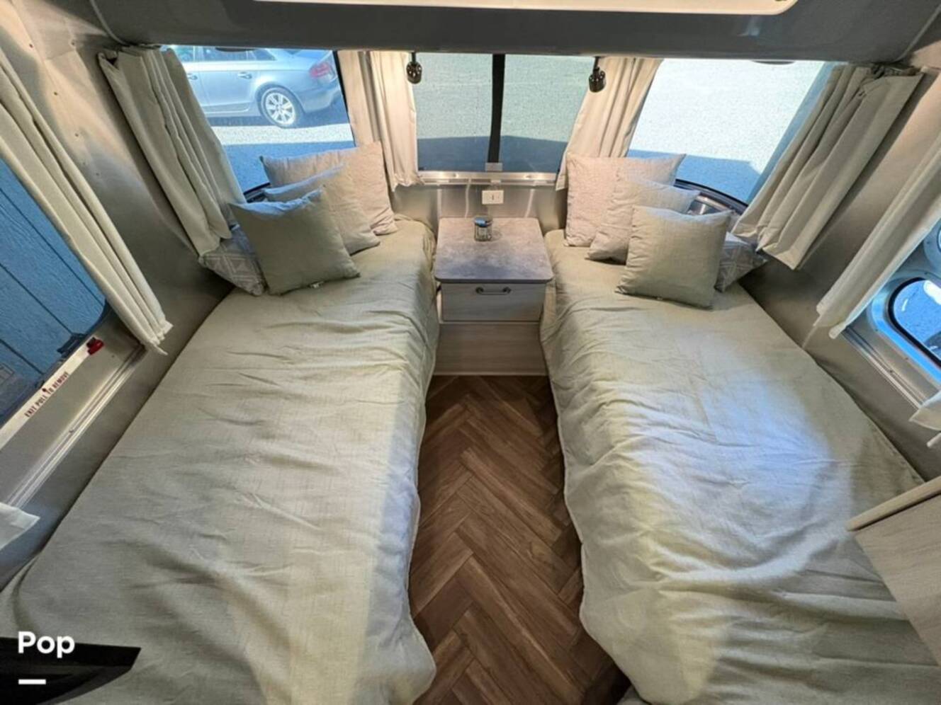 A photo of this 2021 Airstream International 25FB Twin Rear Hatch