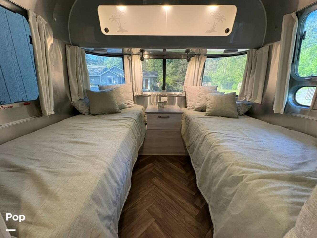A photo of this 2021 Airstream International 25FB Twin Rear Hatch