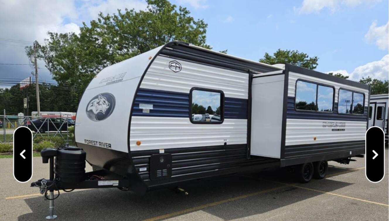 A photo of this 2021 Forest River CHEROKEE GREY WOLF 26DBH