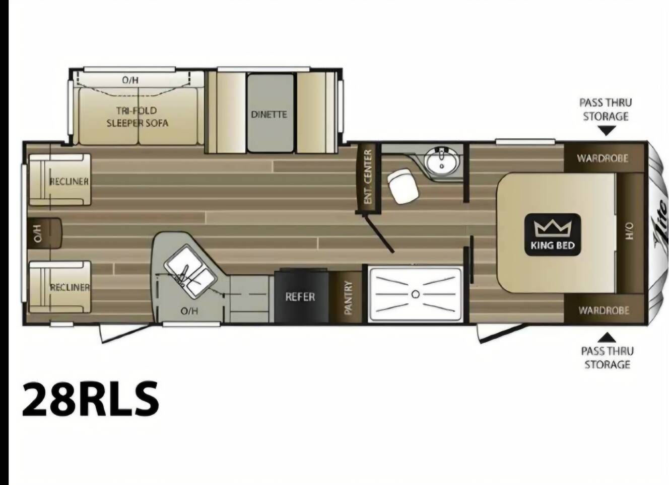 A photo of this 2017 Keystone COUGAR X-LITE 28RLS