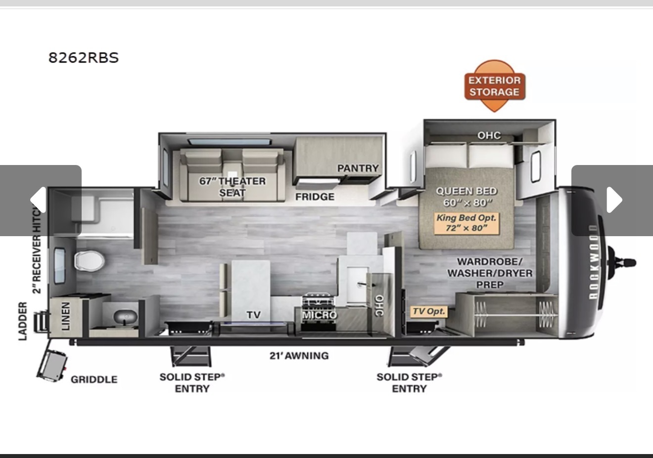 2023 Forest River ROCKWOOD SIGNATURE 8262RBS RV