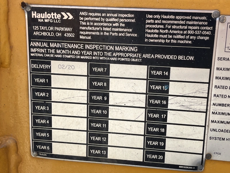 2020 HAULOTTE 4527A