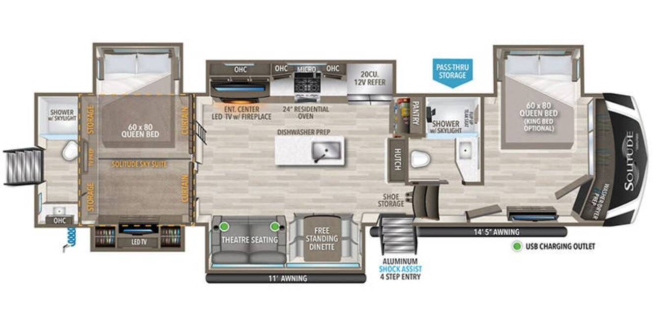 A photo of this 2024 Grand Design SOLITUDE 391DL