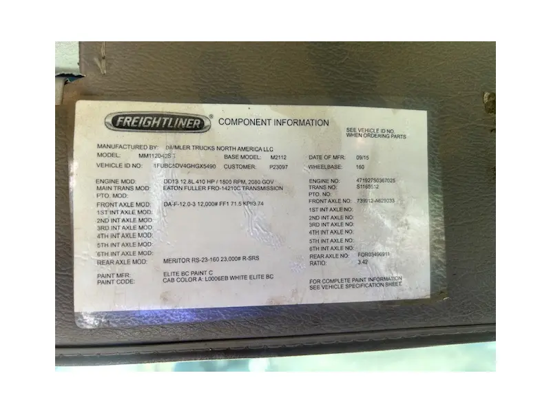 2016 FREIGHTLINER BUSINESS CLASS M2 112