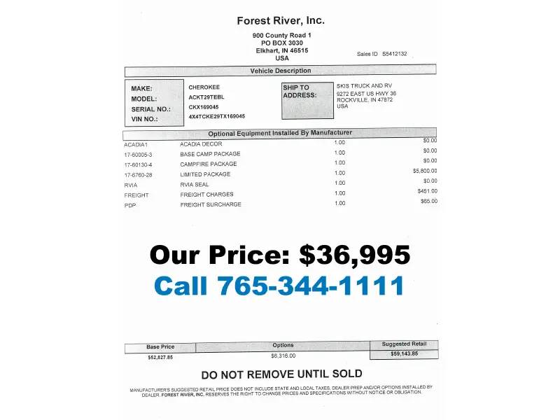 2026 Forest River Grey Wolf Black Label 29TEBL