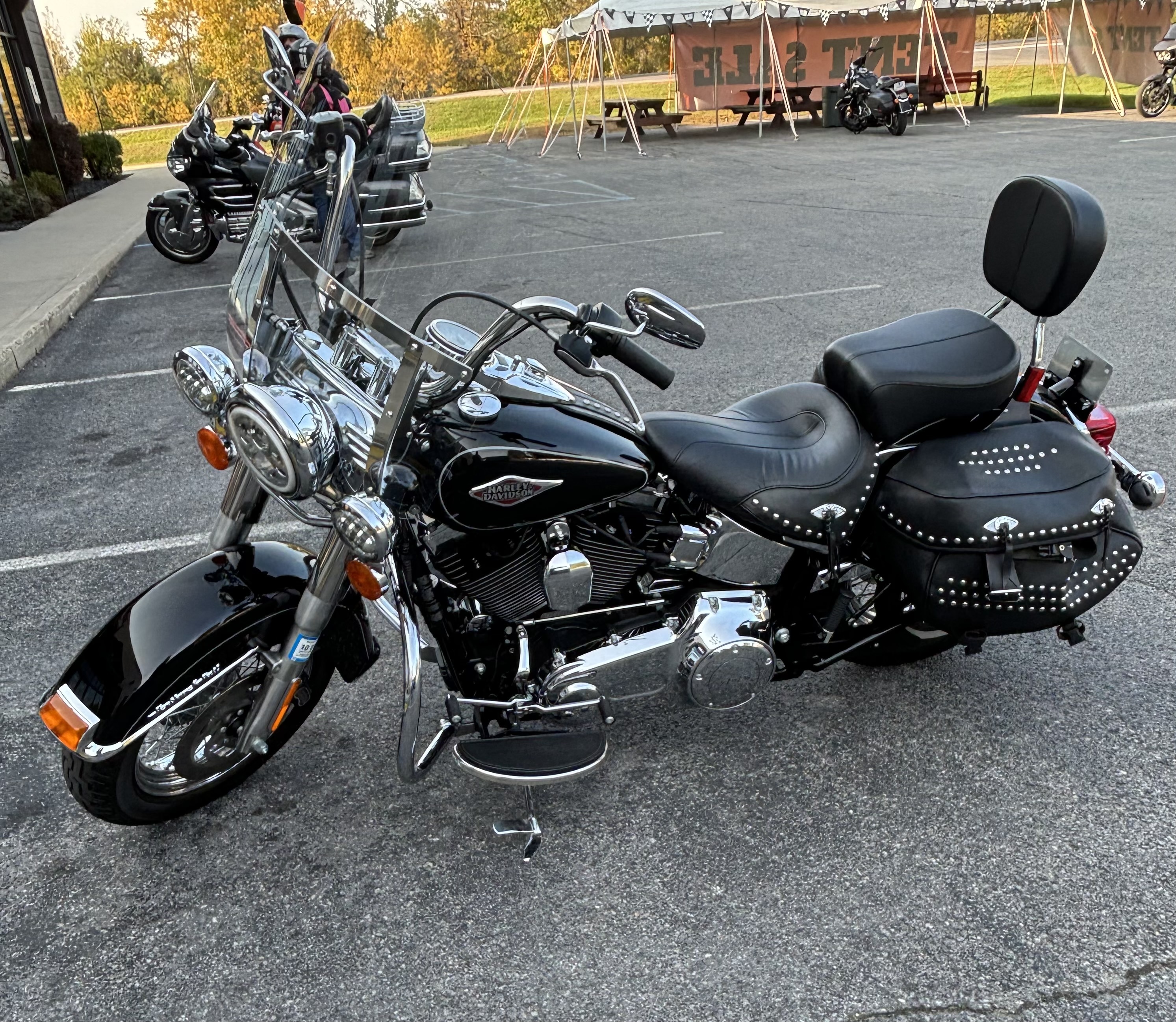 Black Harley-Davidson Heritage Softail Motorcycles For Sale in New