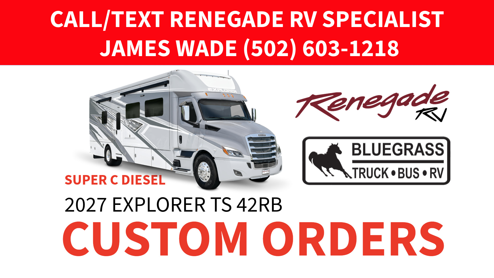2027 Renegade EXPLORER TS 42RB RV