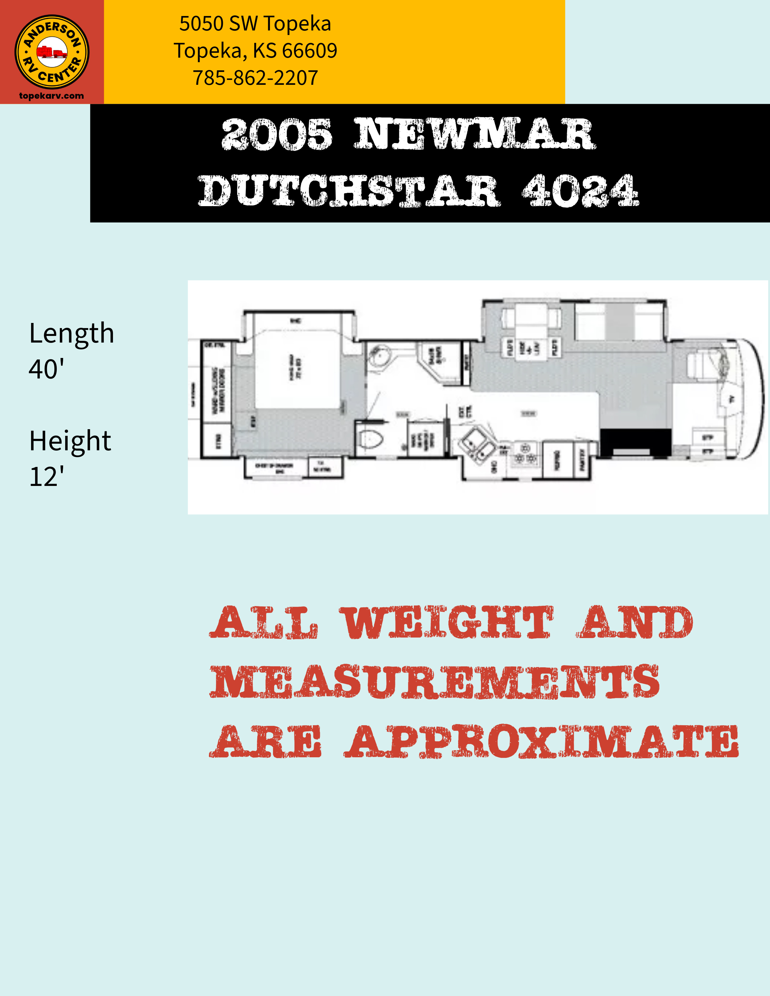 2005 Newmar DUTCH STAR 4024 in topeka KS