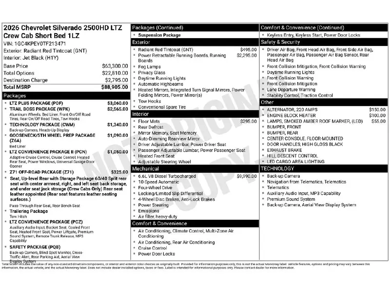 2026 CHEVROLET Silverado 2500HD