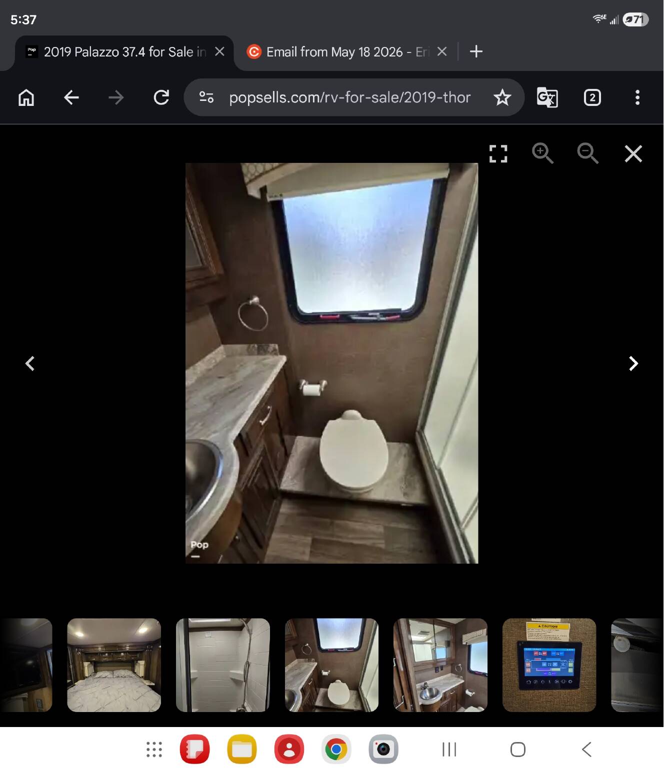 A photo of this 2019 Thor Motor Coach PALAZZO 37 4