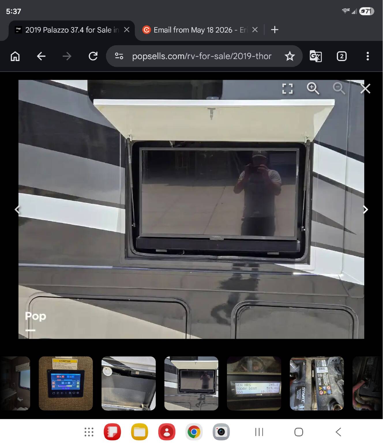 A photo of this 2019 Thor Motor Coach PALAZZO 37 4