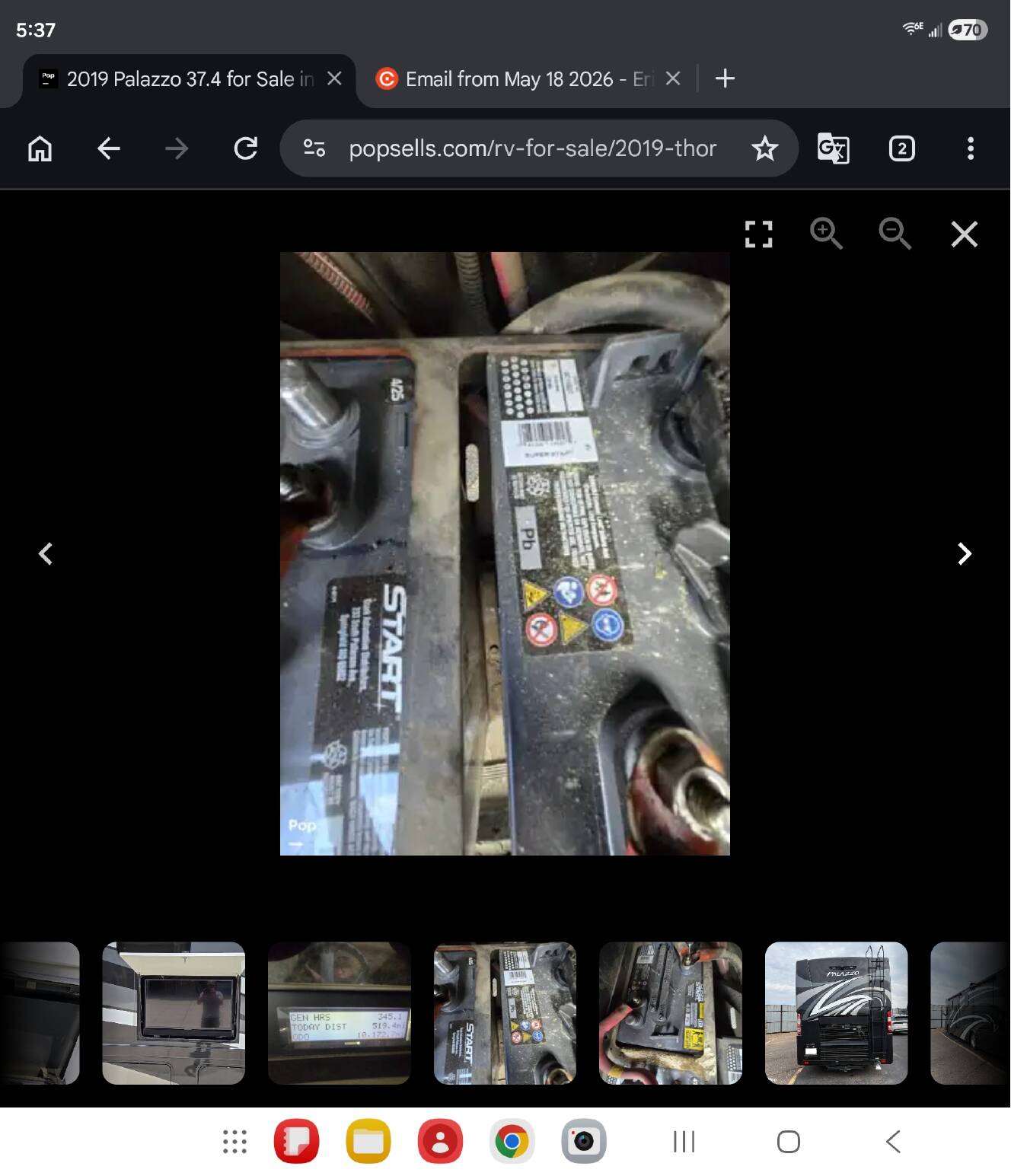 A photo of this 2019 Thor Motor Coach PALAZZO 37 4