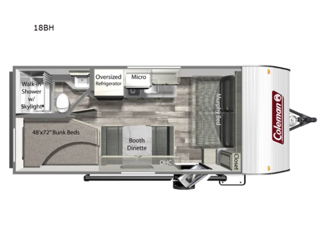 A photo of this 2024 Dutchmen Rv Coleman Lantern LT Series 18BH