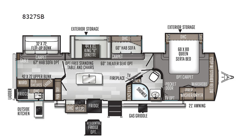 2020 Forest River Rv Rockwood Signature Ultra Lite 8327SB in west middlesex PA