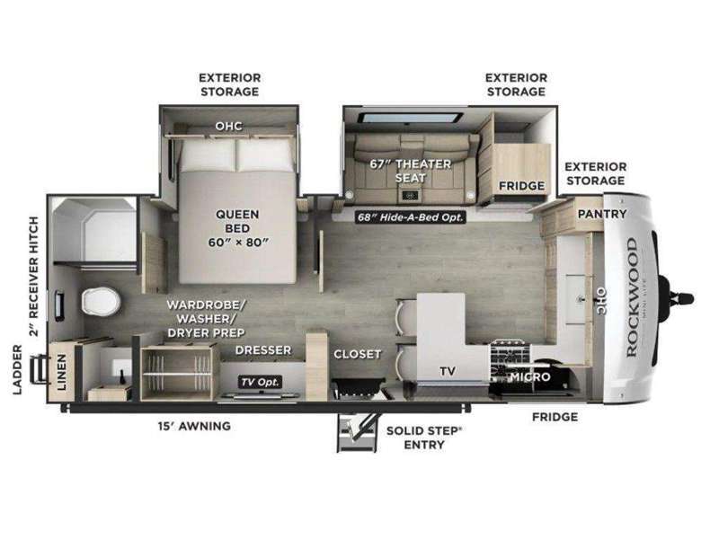 2026 Forest River Rv Rockwood Mini Lite 2523MBR in willis TX