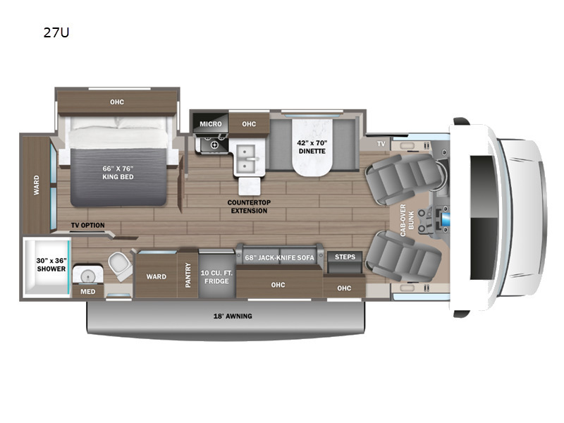A photo of this 2027 Jayco Greyhawk 27U