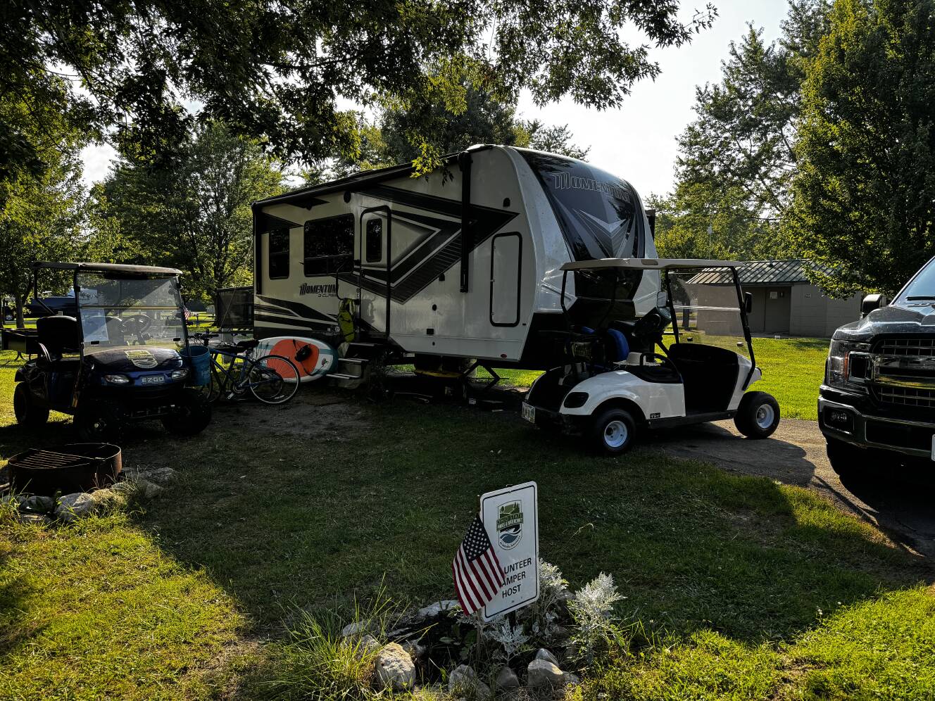 A photo of this 2023 Grand Design MOMENTUM G-CLASS 21G