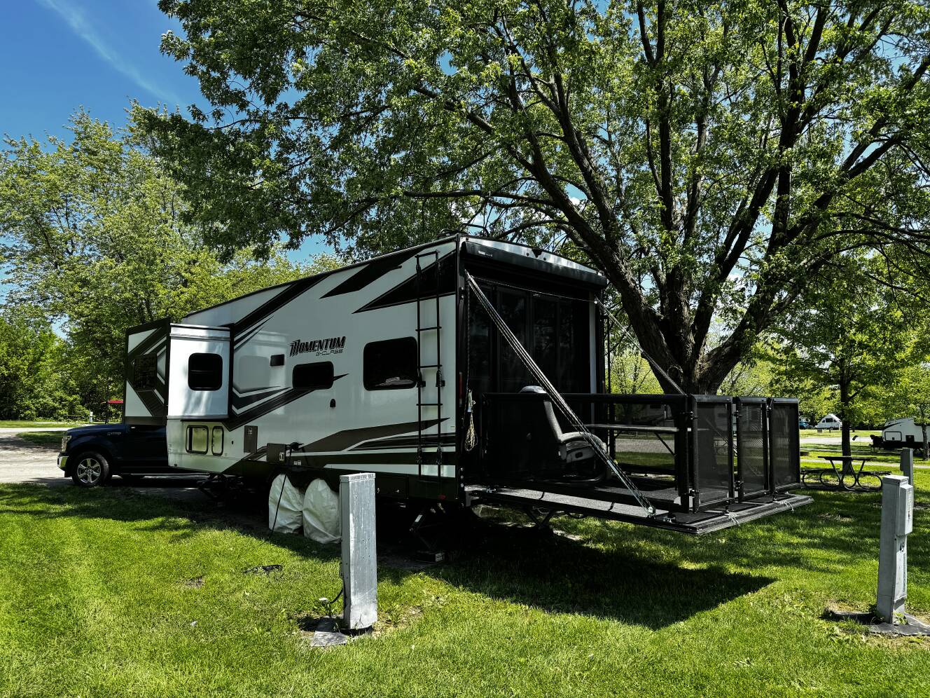 A photo of this 2023 Grand Design MOMENTUM G-CLASS 21G