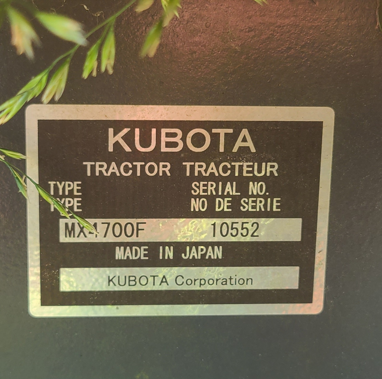 2009 KUBOTA MX4700 in Liberty, SC
