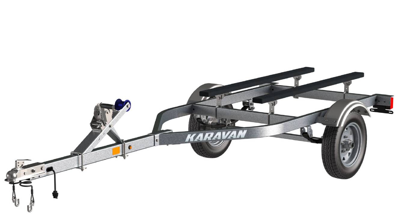 A photo of this 2026 Karavan Trailers Single Watercraft Steel Trailers 149 in.