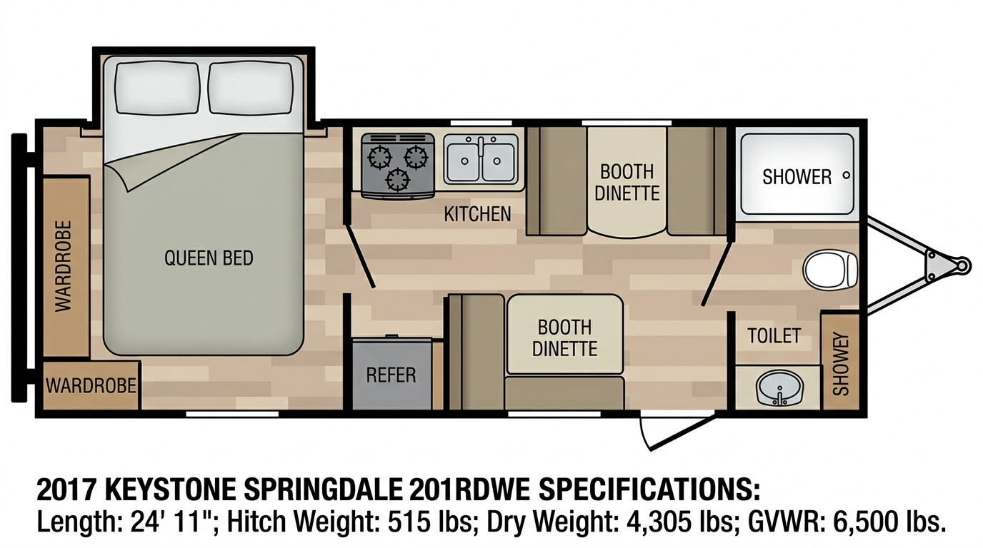 2017 Keystone SPRINGDALE 201RDWE RV