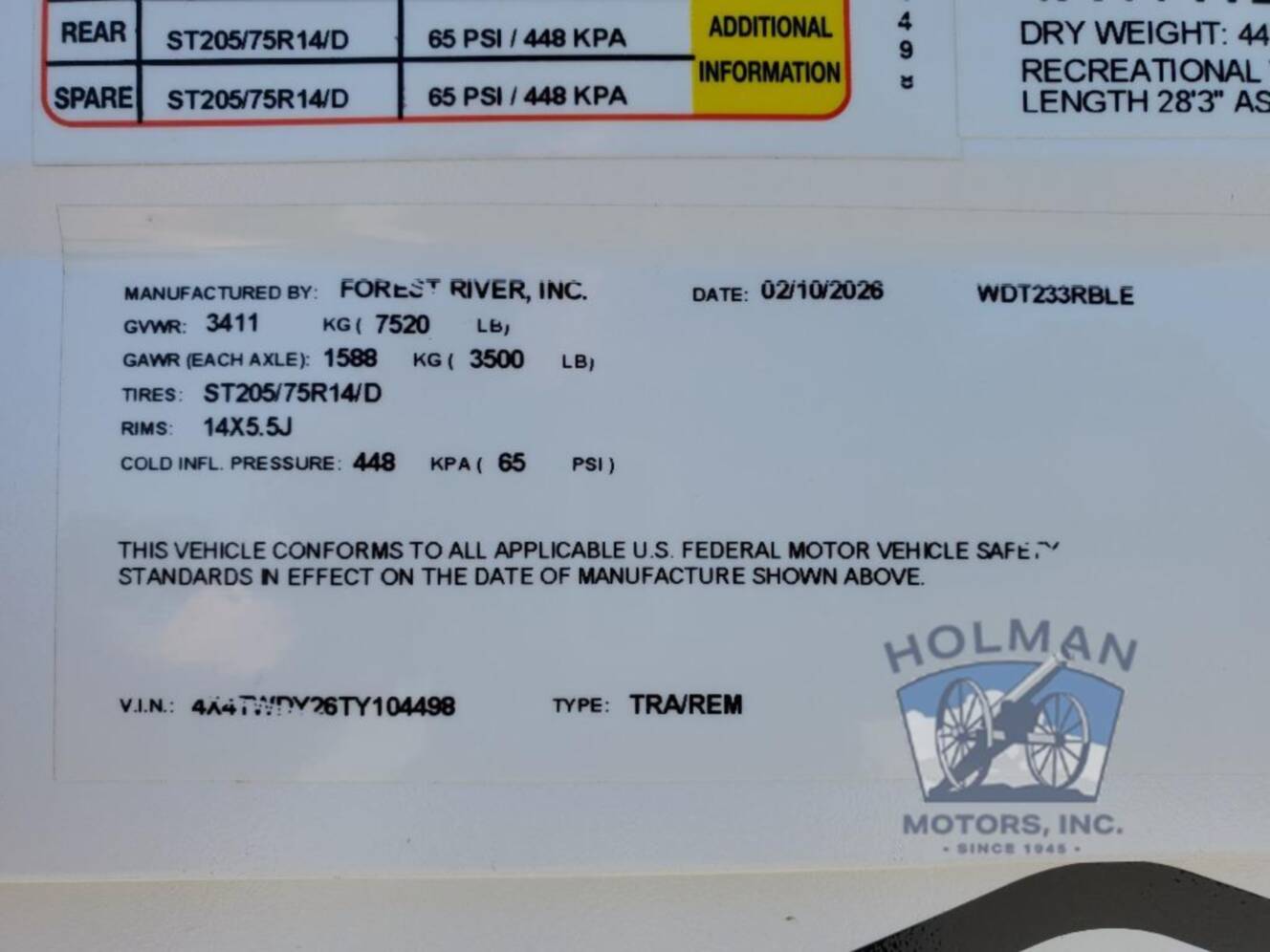 A photo of this 2026 Forest River Rv Wildwood FSX 233RBLE