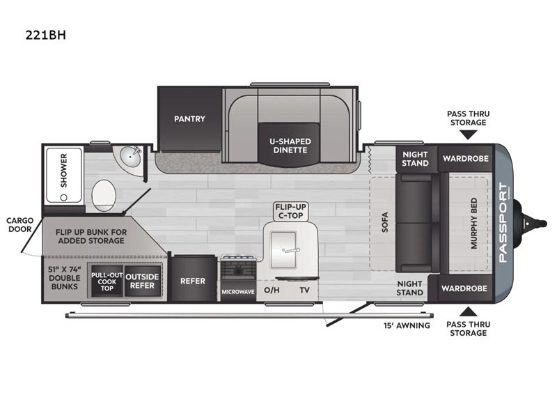 2022 Keystone Rv Passport SL 221BH in schoolcraft MI