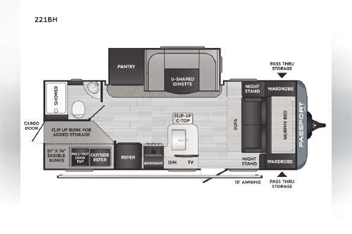 2022 Keystone Rv Passport SL 221BH in schoolcraft MI